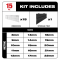 Milwaukee 15pc Metric Flex Head Ratcheting Combination Wrench
